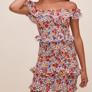 ISABEL OFF SHOULDER FLORAL DRESS by ASTR the label